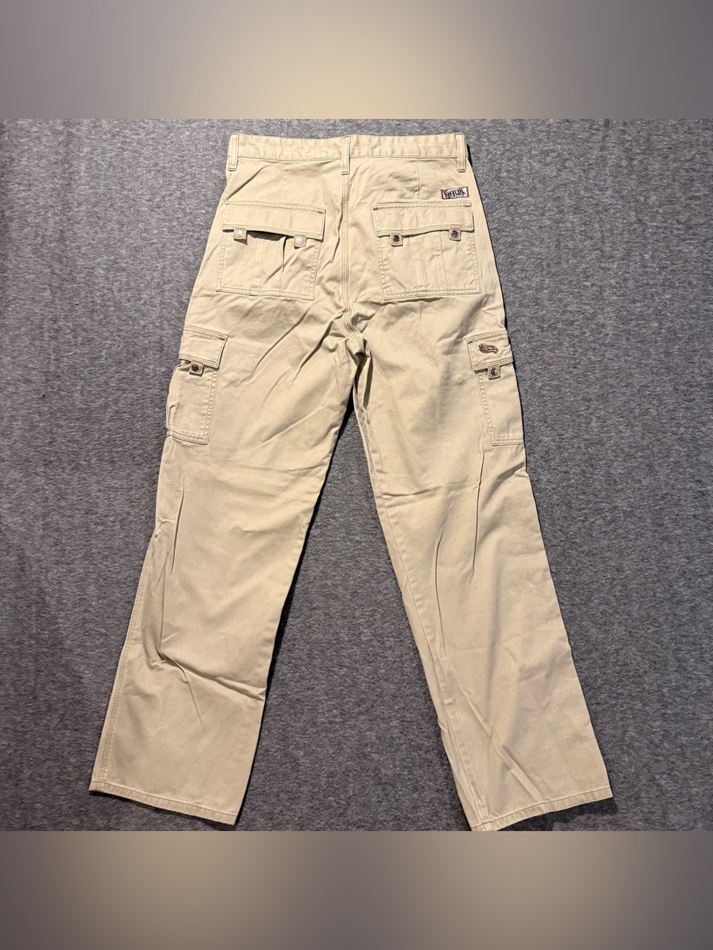 Tony Hawk Vtg Cargo Pants Khakis Mens 32x32 tan Cotton Y2K Skater Baggy Nice!